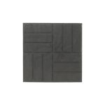 Плитка тротуарная 12 кирпичей 330х330х25 мм черная полимерпесчаная Lel-Eco