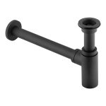 Сифон для раковины Wirquin Linies 1 1/4х32 мм с выпуском d65 мм с отводом черный (30987099)