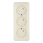 Розетка Systeme Electric Этюд накладная кремовая со шторками (PA16-010K)