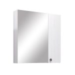 Зеркальный шкаф Comforty Сантьяго 80х80х15 см подвесной ясень беленый