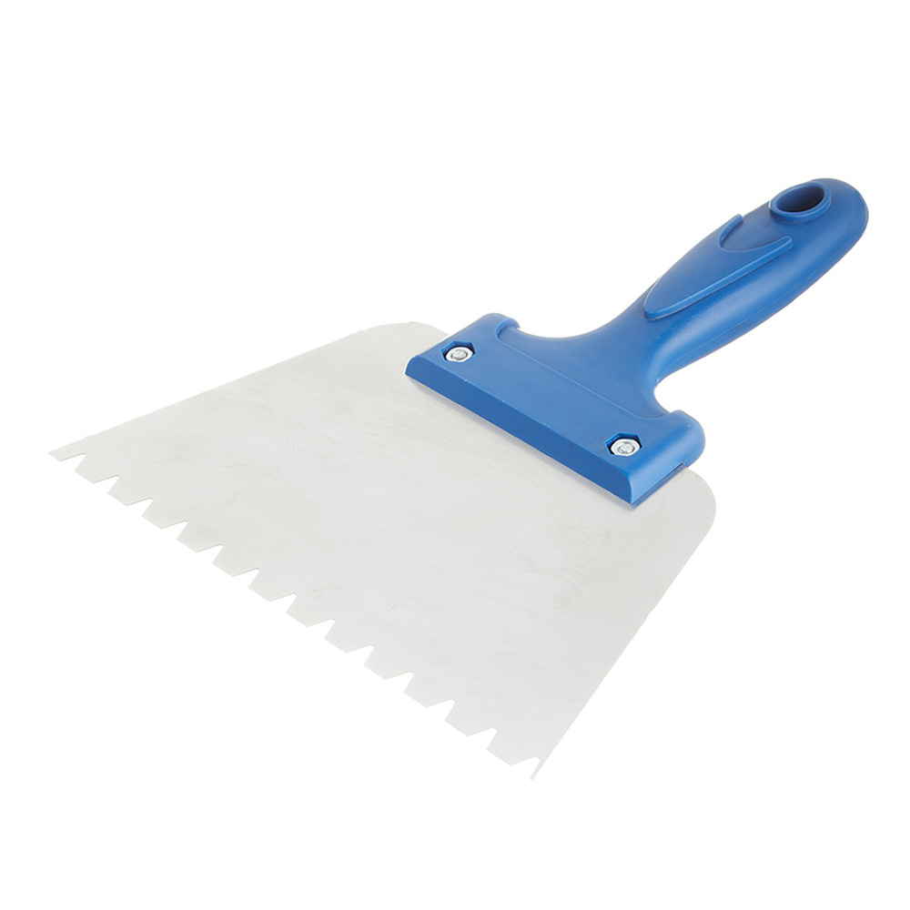 original-17293.jpg Шпатель для клея зубчатый Дельта 180 мм В10 нержавеющая сталь с пластиковой ручкой (10870-В10) — изображение 1