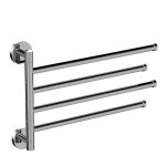 Полотенцедержатель Haiba HB114 360 мм четверной поворотный на шуруп металл хром (539747)