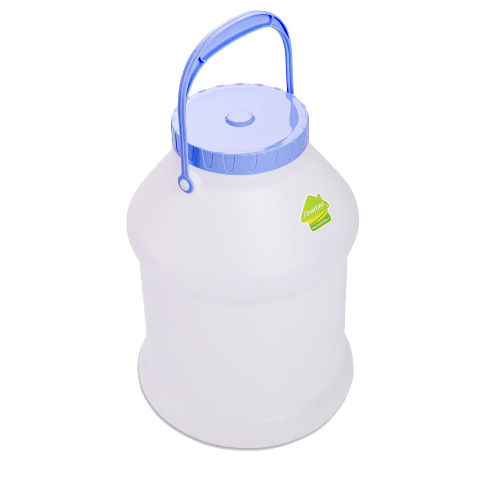 original-1739.jpg Бидон для жидких/сыпучих веществ Мартика Просперо 8 л пластиковый с крышкой белый — изображение 1