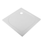 Поддон Good Door Квадро литьевой мрамор 80х80х3 см квадрат белый низкий (ЛП00007)
