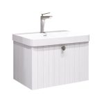 Комплект тумба с раковиной Comforty Сантьяго 70 см подвесная ясень беленый (00-00021666CF)