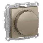 Диммер Systeme Electric AtlasDesign поворотно-нажимной встраиваемый шампань (ATN000523)