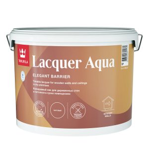 Лак акриловый Tikkurila/Tikkivala Lacquer Aqua основа EP бесцветный 9 л матовый