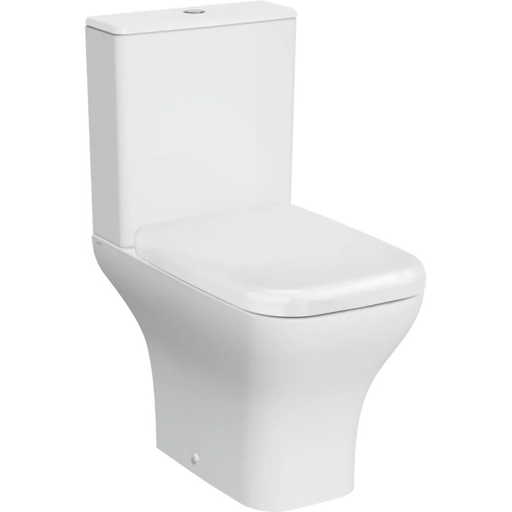 original-17847.jpg Унитаз-компакт Vitra Polar безободковый с горизонтальным выпуском с сиденьем дюропласт микролифт белый (9843B003-7201) — изображение 1