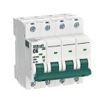 Автоматический выключатель модульный Dekraft ВА-103 4P 6А 6 кА 415 В (12317DEK)