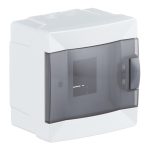 Щит распределительный навесной Makel ЩРН-П-4 пластиковый IP40 136х140х94 мм 4 модуля белый