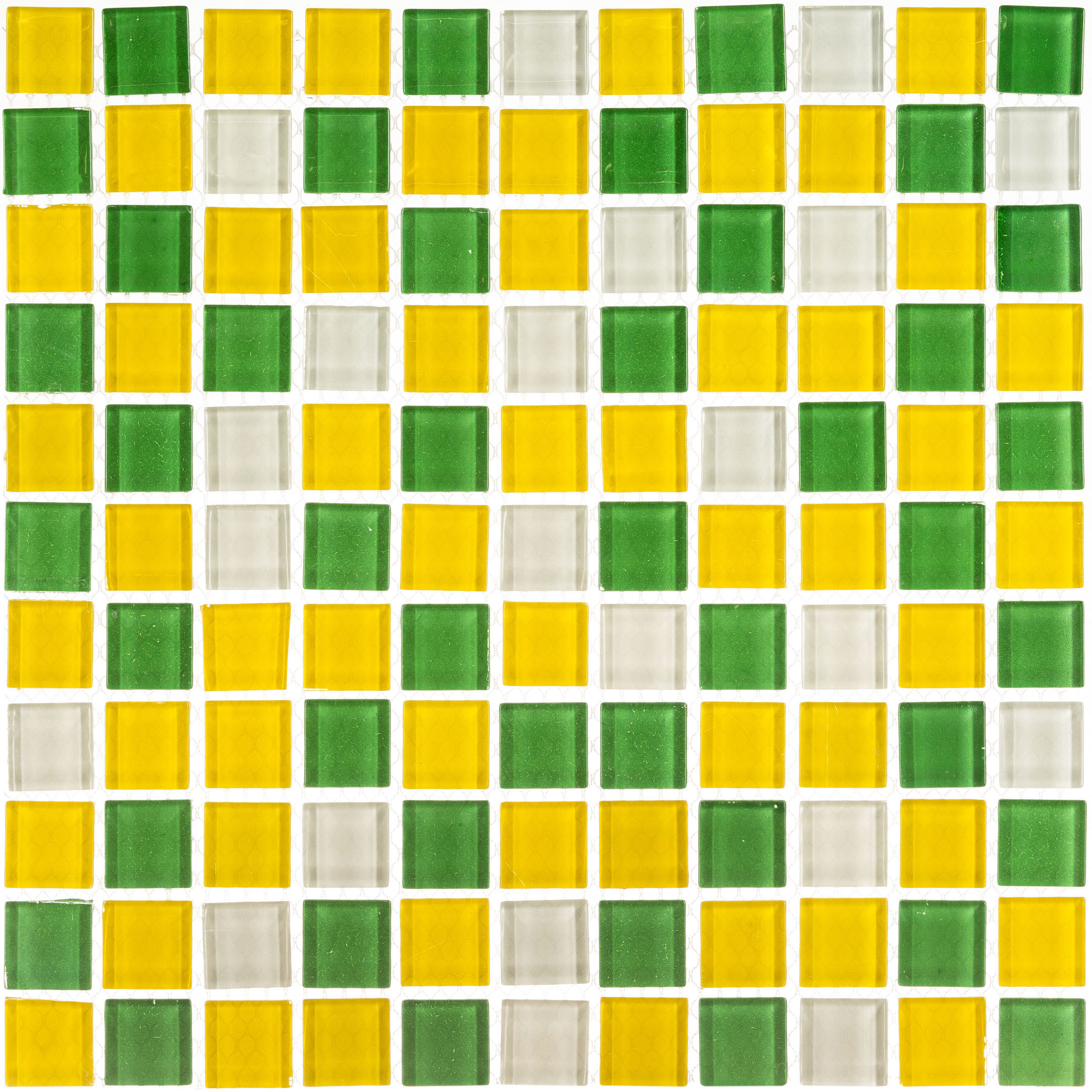 original-18233.jpg Мозаика Mir Mosaic Natural Color palette зеленая стеклянная 300х300х4 мм глянцевая — изображение 1