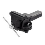 Тиски слесарные Kranz поворотные с наковальней 150 мм (KR-12-5102)