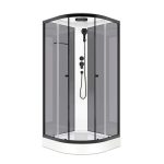 Душевая кабина Domani-Spa Delight Slim 80х80х218 см стекло прозрачное 4 мм с низким поддоном полукруг