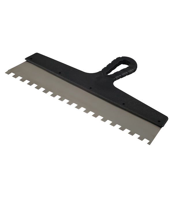 original-18530.jpg Шпатель зубчатый 350х10 мм с пластиковой ручкой (131157) — изображение 1