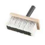 Кисть макловица искусственная щетина пластиковая ручка 180х80 мм для обойного клея и грунтов на водной основе