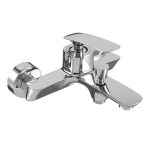 Смеситель для ванны Tokito Fuji хром однорычажный с коротким изливом с лейкой (TOK-FUJ-1014)