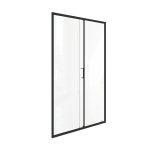 Душевая дверь Good Door Lite WTW-120-C-B стекло прозрачное 120х190 см профиль черный 5 мм раздвижная (ЛТ00021)