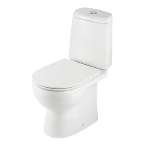Унитаз-компакт Santek Остин с горизонтальным выпуском с сиденьем дюропласт микролифт белый (1.WH30.2.419)