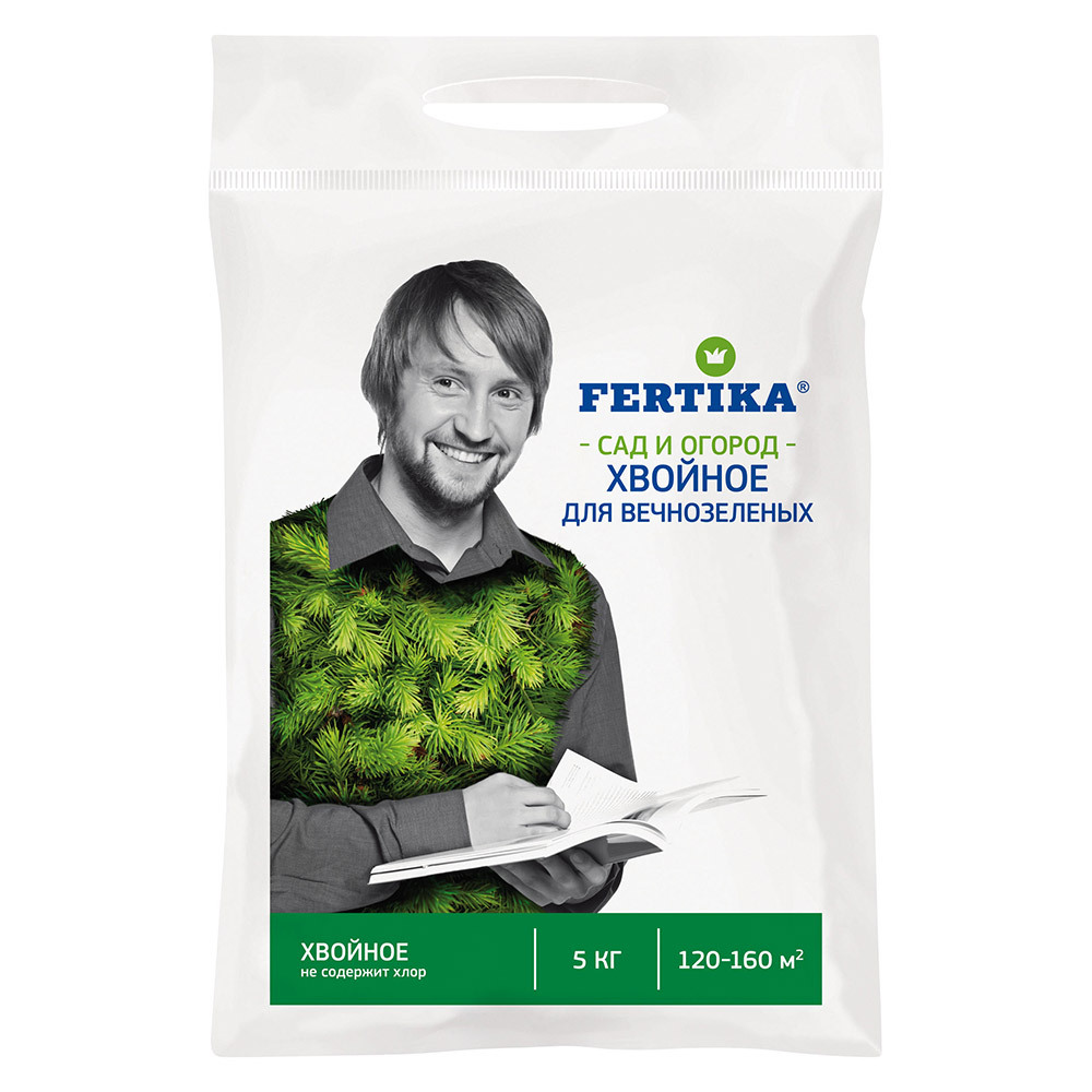original-19180.jpg Удобрение минеральное сухое для вечнозеленых гранулированное Тукосмесь Хвойное Fertika 5 кг — изображение 1