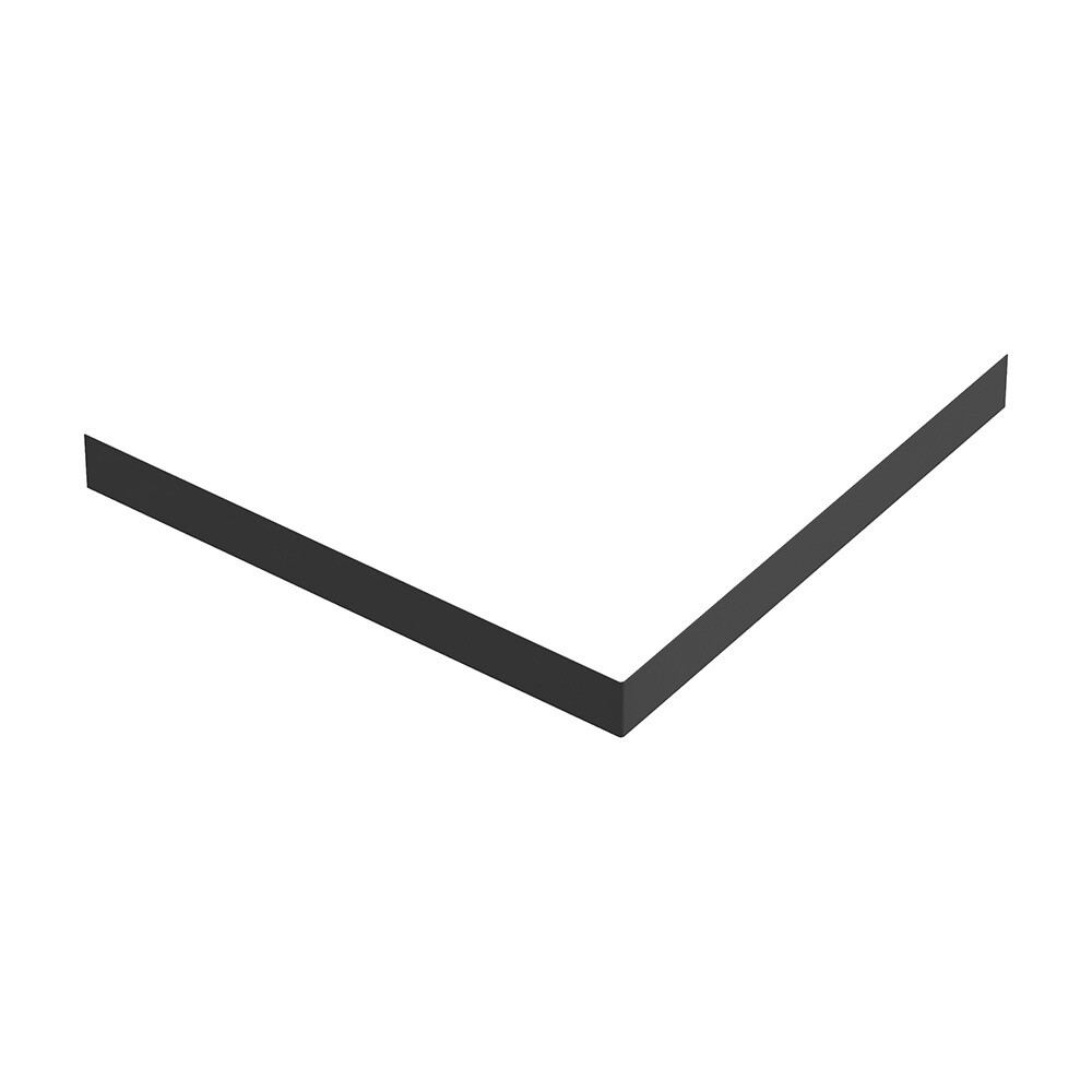 original-19230.jpg Экран для поддона Good Door Strong ABS-пластик 100х100х10 см квадрат черный (ЭЛ00155) — изображение 1