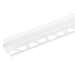 Уголок ПВХ для кафельной плитки внутренний 8 мм 2,5 м белый