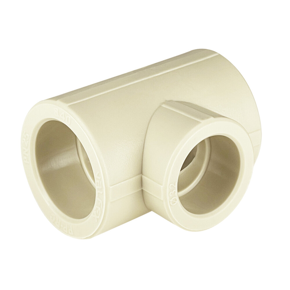 original-19301.jpg Тройник полипропиленовый Valfex переходный 40 х 32 х 40 мм серый (10403240Г) — изображение 1