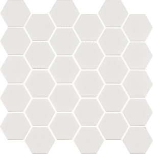 Мозаика Starmosaic Hexagon small белая керамическая 282х272х6 мм матовая