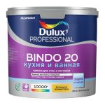 Краска моющаяся Dulux/Luxium Bindo 20 кухня и ванная база BС бесцветная 2,25 л