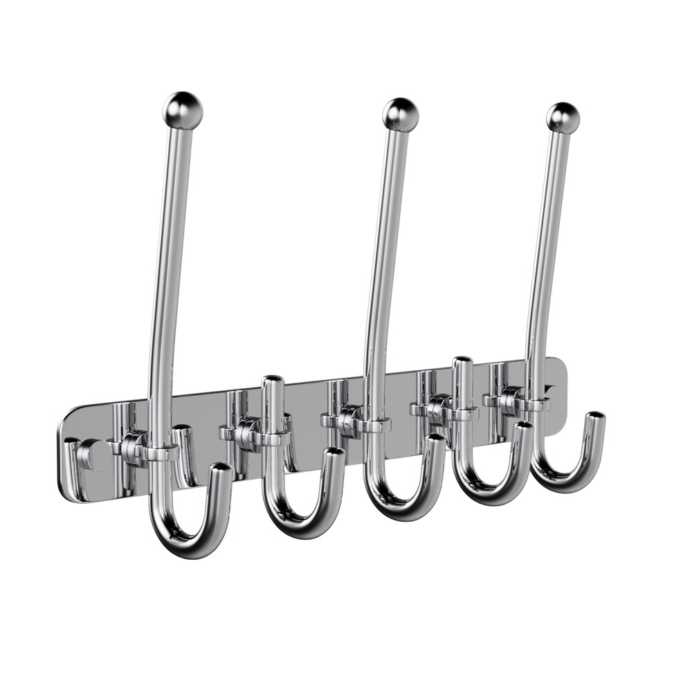 original-19962.jpg Вешалка для ванной Haiba HB201-5 5 крючков на шуруп нержавеющая сталь хром (540054) — изображение 1