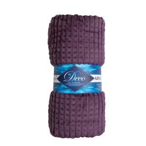 Плед 200х220 см TexRepublic Жаккард микрофибра фиолетовый