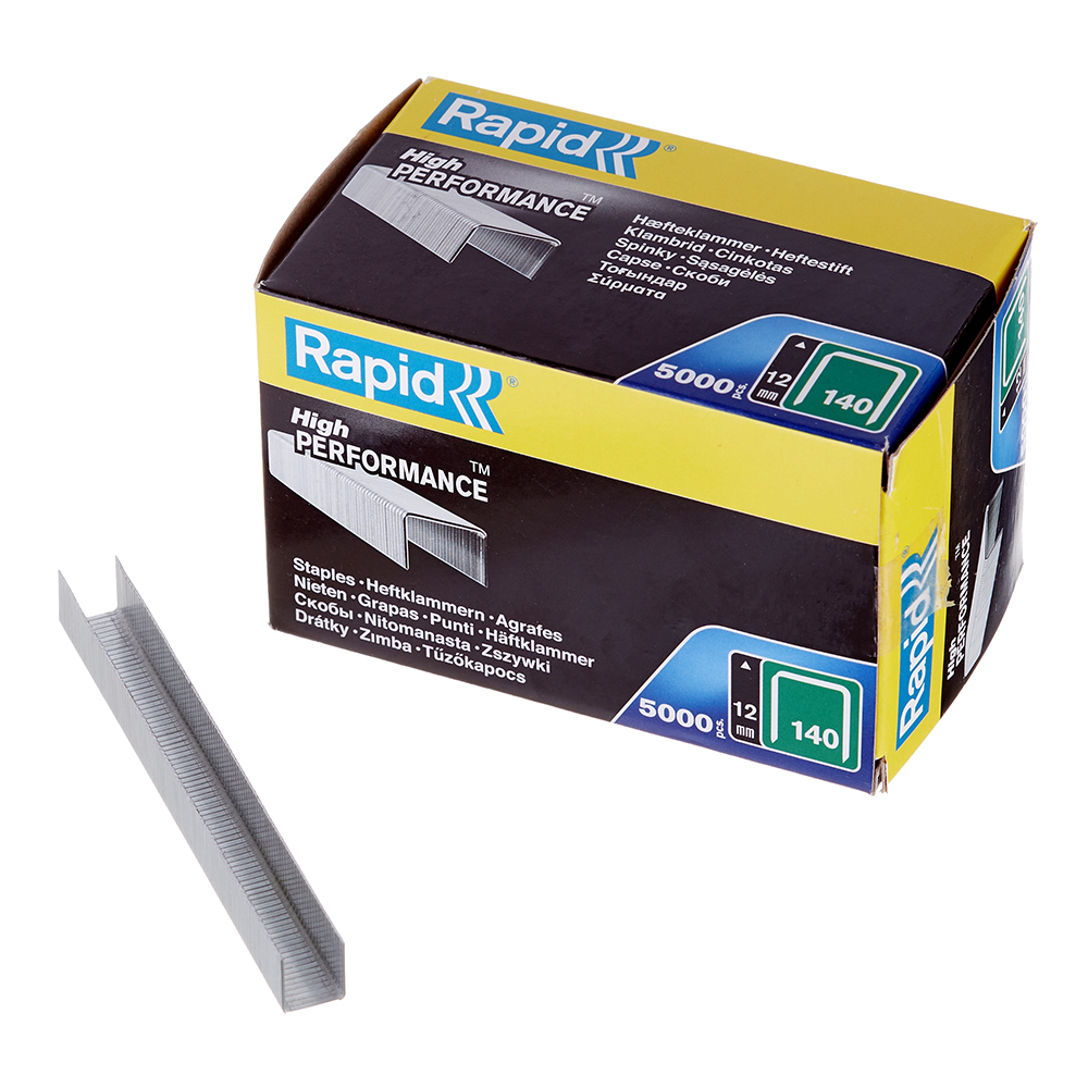 original-20250.jpg Скобы для степлера Rapid (11912311) тип 140 12 мм (5000 шт.) — изображение 1