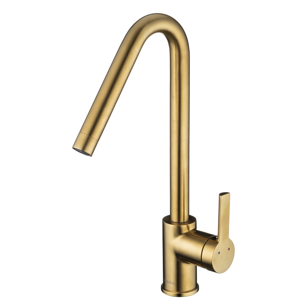 original-20369.jpg Смеситель для кухни Swedbe Select золото с высоким изливом однорычажный (2742GO) — изображение 1