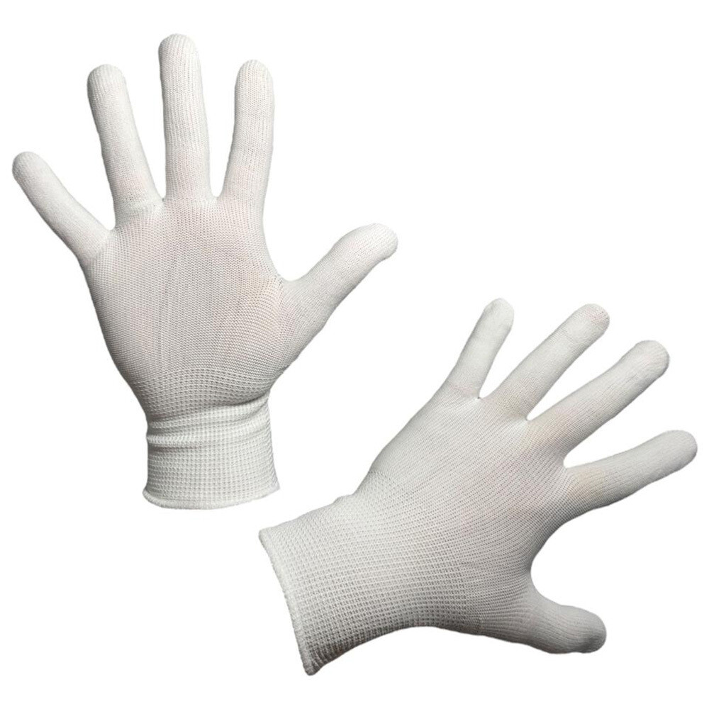 original-20381.jpg Перчатки нейлоновые тактильные белые 9 (L) — изображение 1