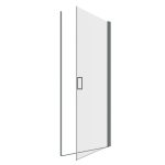 Душевая дверь RGW LE 003Gr стекло прозрачное 90х195 см профиль серый 6 мм распашная (351200309-110)