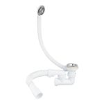 Сифон для ванны Wirquin Pro 1 1/2х40 мм регулируемый с выпуском d70 мм с переливом с соединением 40/50 мм (30718061)