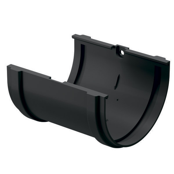 original-20933.jpg Соединение желоба Docke Premium пластиковое d120 мм графитовый серый RAL 7024 — изображение 1