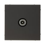 Розетка телевизионная Systeme Electric ArtGallery встраиваемая карбон 1DB (GAL001091)