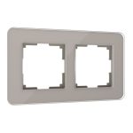 Рамка Werkel Elite двухместная дымчатая (a057875)