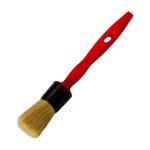 Кисть круглая натуральная щетина пластиковая ручка Wenzo Pro d25 мм для эмалей и лаков на алкидной основе