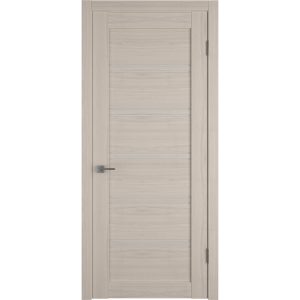 Дверь межкомнатная Лайт 28 900х2000 мм финишпленка 3D cream со стеклом с замком и петлями