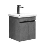 Тумба под раковину Comforty Варадеро 50 см подвесная бетон светлый (00-00021604CF)