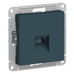 Розетка компьютерная Systeme Electric AtlasDesign встраиваемая изумруд RJ45 (ATN000883)