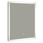 Зеркало с подсветкой прямоугольное 60х80 см с сенсорным включением Raval Frame (FRA-7080_BK_S)