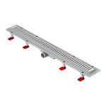 Лоток душевой АНИ пласт Бимс с сухим затвором 62х850 мм d40 мм решетка из нержавеющей стали (TLQ1485G)