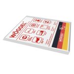 Поликарбонат монолитный Woggel 4 мм 2,05х3,05 м прозрачный