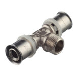 Тройник VALTEC (VTm.233.N.200420) 20(пресс) х 1/2 НР(ш) х 20(пресс)