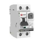 Автомат дифференциальный EKF PROxima АВДТ-63M 16А 1P+N тип AC 30 мА 6 кА (DA63-16-30-AC)