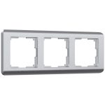Рамка Werkel Stream трехместная серебряная (a051277)