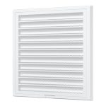 Решетка вентиляционная пластиковая приточно-вытяжная Era RZN 150х200 мм с сеткой белая