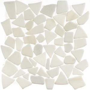 Мозаика Mir Mosaic Natural Paladium белая из натурального камня 305х305х7 мм матовая